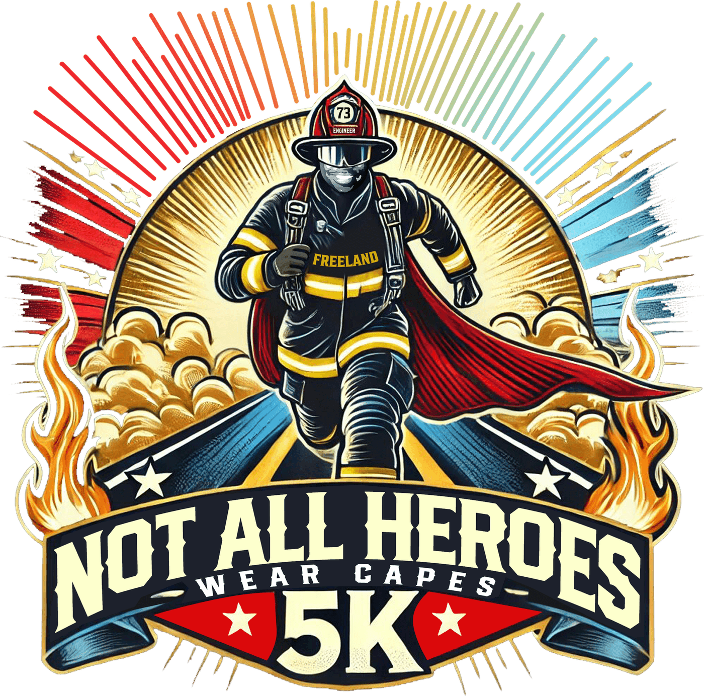 All Heroes Don't Wear Capes 5K logo