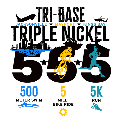 Tri-Base Triple Nickel Triathlon logo